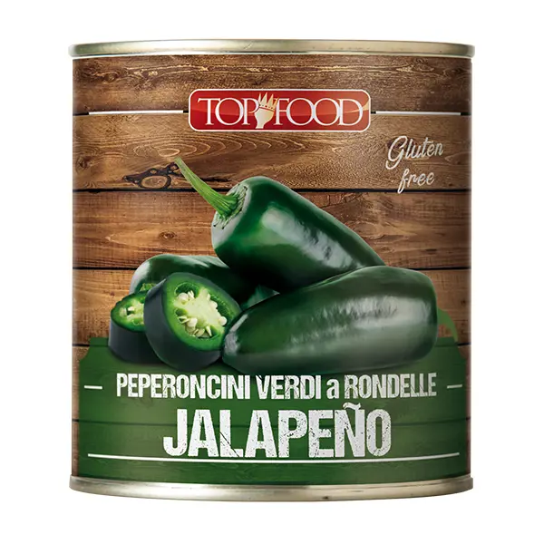Peperoncini verdi a rondelle Jalapeño (6 Pz x 750 Gr)