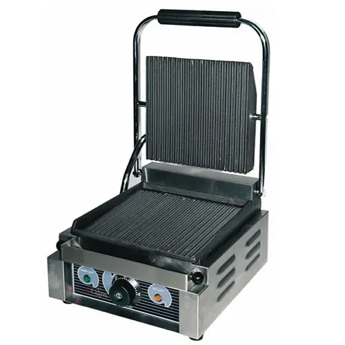 Piastra singola in ghisa (piano cottura rigato)