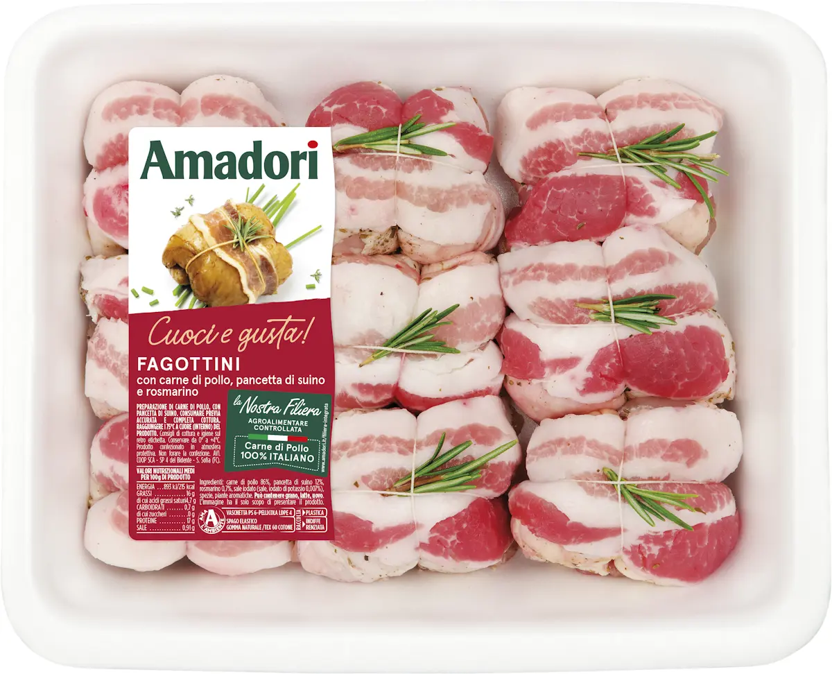 Fagottini di pollo maxi 4,68 Kg ( 4 x 1,170 Kg)