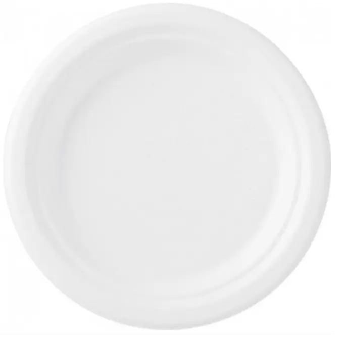 Piatto piano 17 bianco (500 Pz)