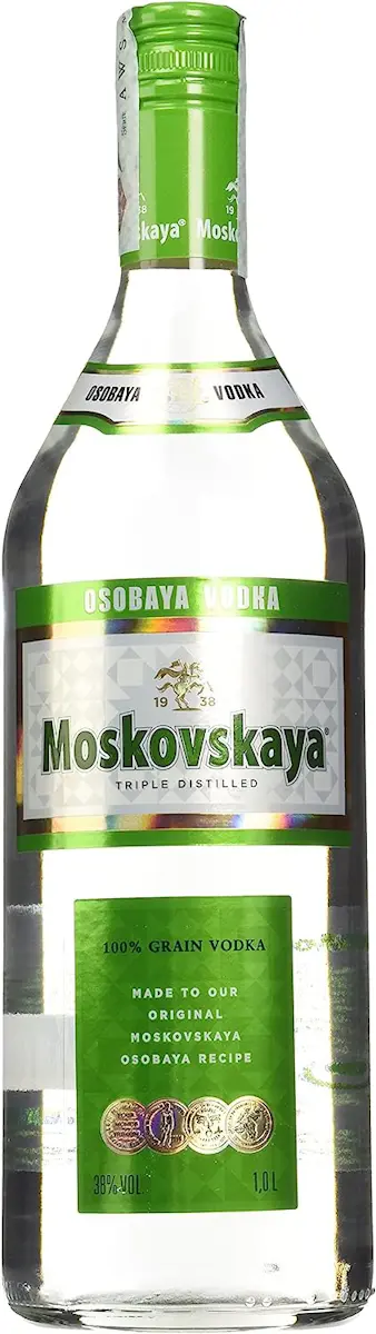 Vodka Moskovskaya 38° 1 litro (1 Bottiglia)