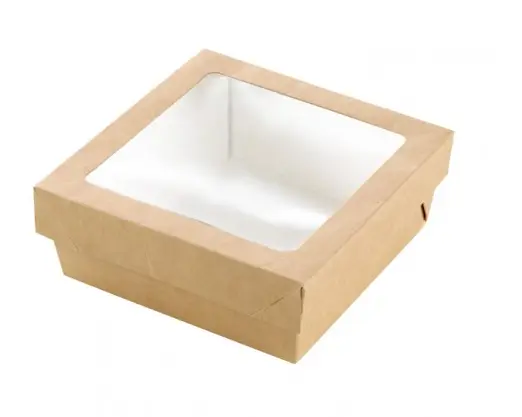 Vaschetta + Coperchio C/F Avana Kray (13,5 x 13,5 Cm - 250 Pz)