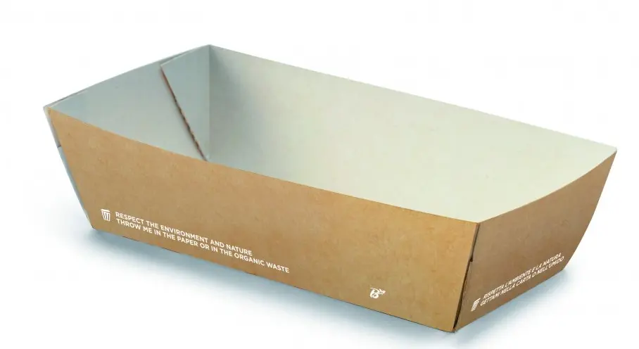 Vaschetta Fritti Bio Avana (138 68 x 45 mm - 300 Pz)