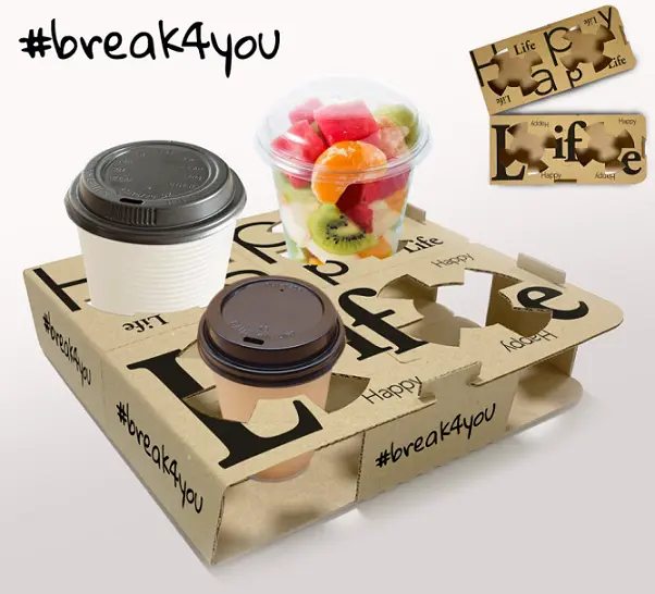 Porta Tazze 2+2 Bicch/Tazze Break4You (100 Pz)