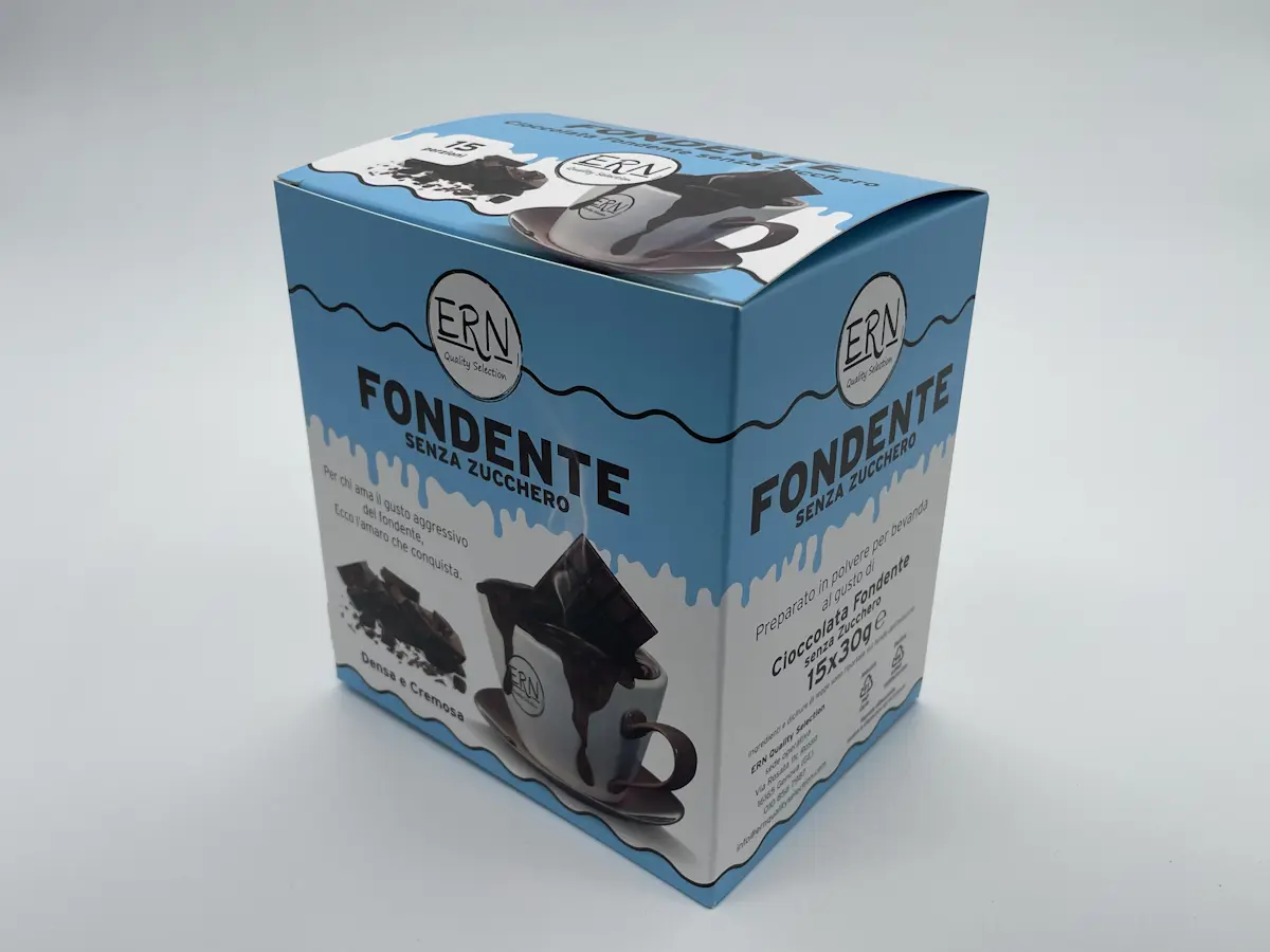 Cioccolata Fondente senza zucchero (Box da 15 bustine x 30 Gr)