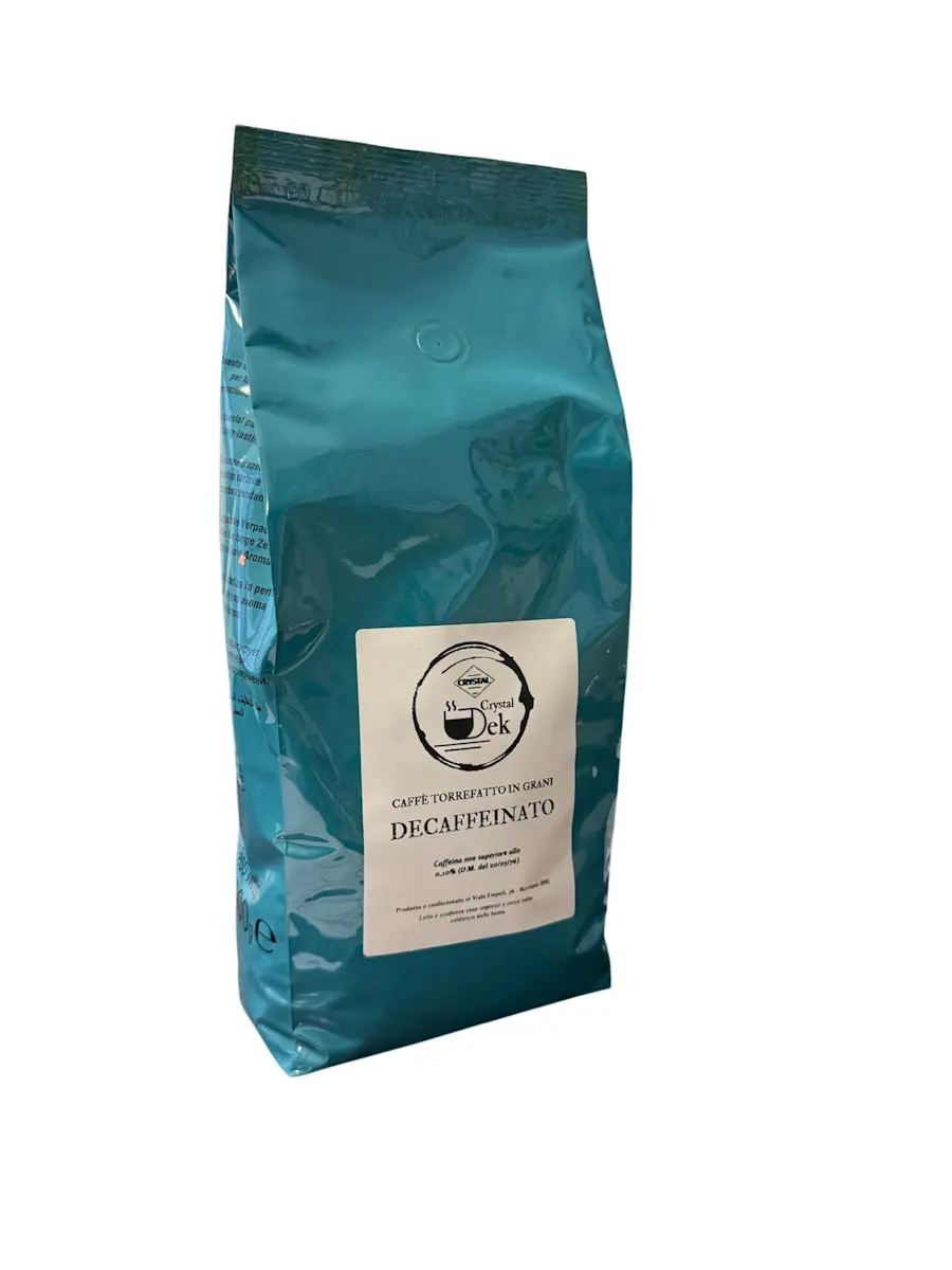 Crystal - Caffè Dek in grani (Busta da 1 Kg)