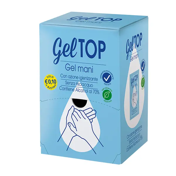6 Dispenser di Gel mani da 200 Monodosi (1,200 Monodosi totali)