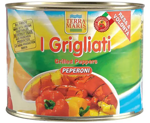 Peperoni grigliati latta (6 Pz x 1,900 Kg)