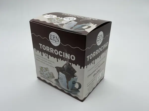 Cioccolata Delizia di Sicilia al Torroncino (Box da 15 bustine x 30 Gr)