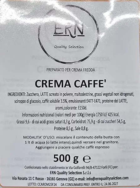 Crema fredda al caffè "Caffè Cream" (1 Pz x 500 Gr)