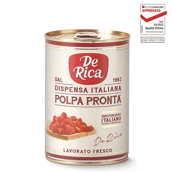 Polpa Pronta cubettata (8 Cluster in lattina da 3 x 400 Gr)