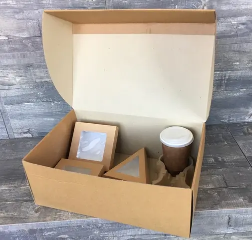 Lunch box large 40X26X15 cm avana (50 Pz)