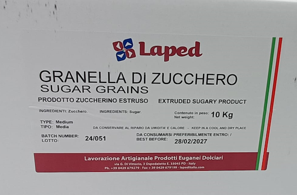 Zucchero granella media 10 Kg