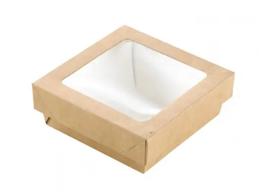 Vaschetta + Coperchio C/F Avana Kray (15,5 x 15,5 Cm - 250 Pz)