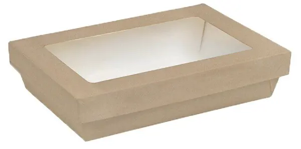 Vaschetta + Coperchio C/F Avana Kray (22,4 x 15,4 Cm - 200 Pz)
