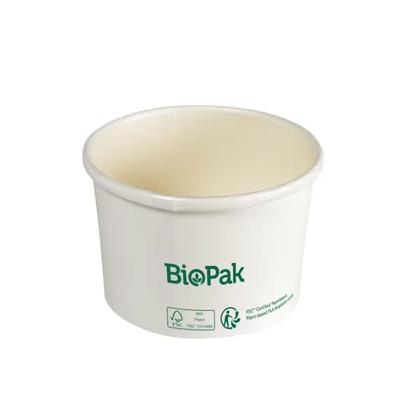 Ciotola Zuppa 240 Ml CA/PLA Bianca (400 Pz)
