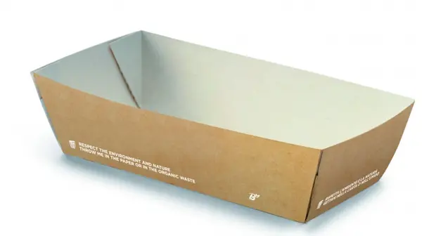 Vaschetta Fritti Bio Avana (100 x 68 x 45 mm - 400 Pz)