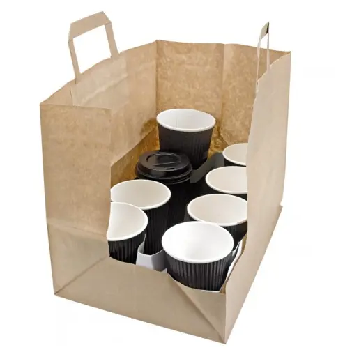 Shopper Kraft Avana (32 + 20 x 25 Cm - 250 Pz)