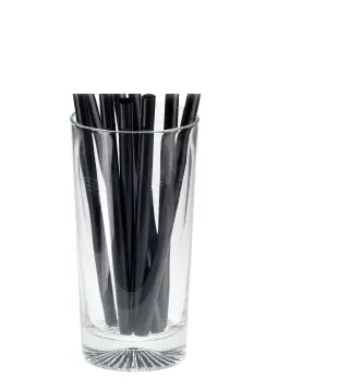 Cannucce 14 cm/7 PLA Bio Nere (500 Pz)