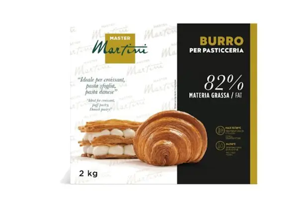 Burro per Pasticceria piatto 82 % (1 confezione da 5x2 kg)