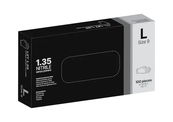 Guanti Nitrile "L" Black (100 Pz)