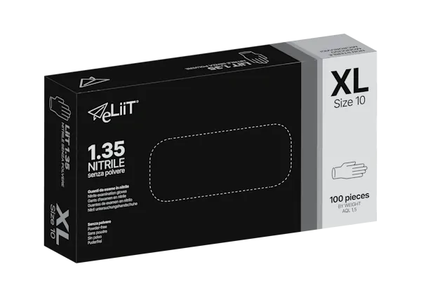 Guanti Nitrile "XL" Black (100 Pz)