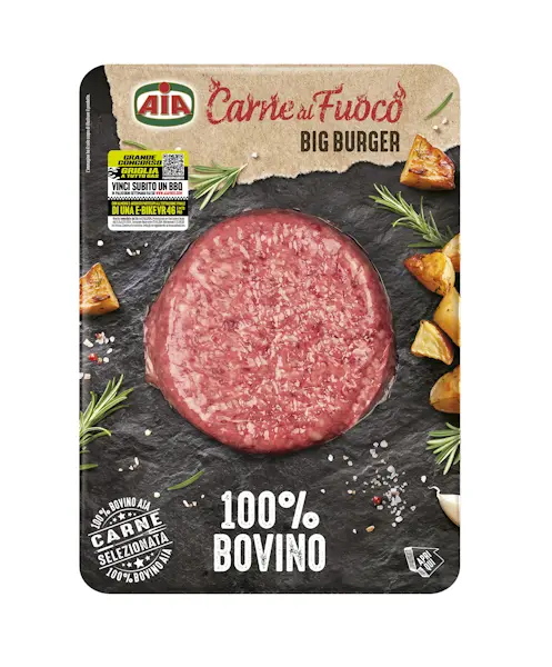 Big Burger di Bovino Adulto (8 Pz x 180 Gr)