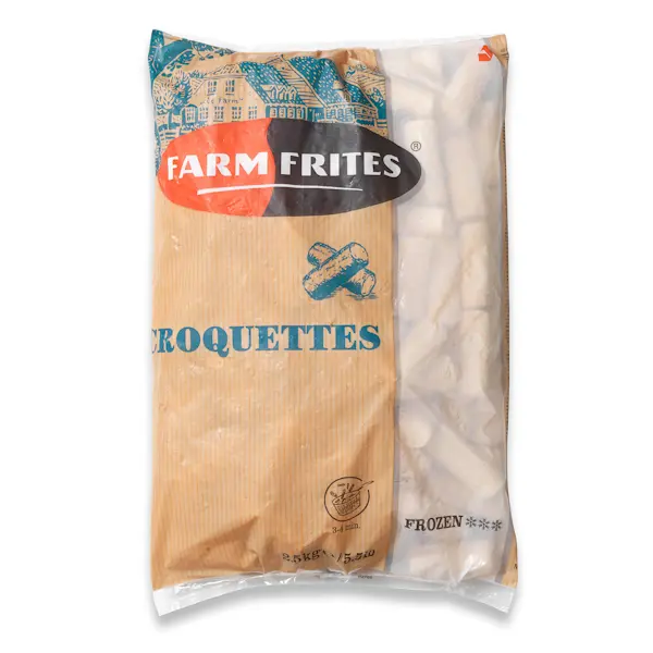 Crocchette Cilindriche di patate (4 Pz x 2,5 Kg) Prodotto surgelato