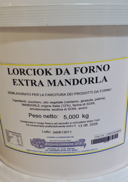 Extra Mandorla Lorciok da forno (1 Pz x 5 Kg)