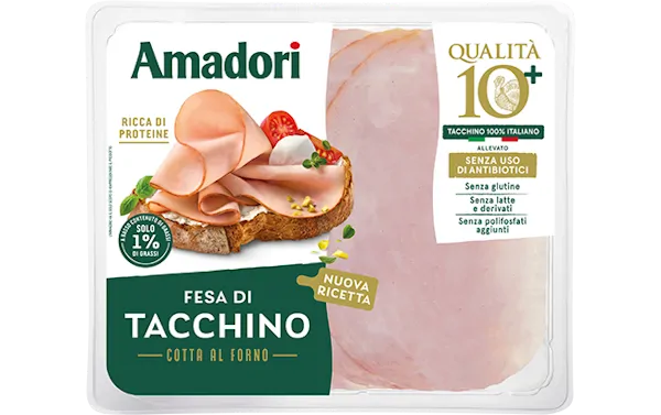 Arrosto di Tacchino a fette 10+ - 100 Gr (12 confezioni per cartone)