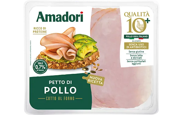 Arrosto di pollo a fette 10 + - 100 Gr (12 confezioni per cartone)