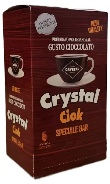 Crystal Ciok - Cioccolata Calda Fondente (30 bustine da 30 Gr Cad.)