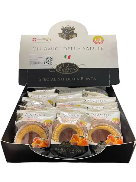 Crystal - Tortina "Alice" senza glutine (30 confezioni di crostatina all'albicocca)