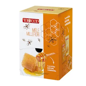 3 Dispenser di Miele millefiori da 100 Monodosi (300 Monodosi totati)