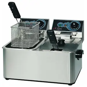 Friggitrice elettrica da banco doppia