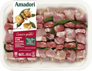 Spiedini di pollo e tacchino con alloro maxi 4,20 Kg ( 2 x 2,100 Kg)
