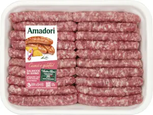 Salsicce di suino classica maxi 4,6 Kg ( 2 x 2,300 Kg)