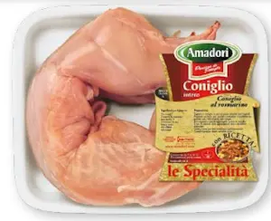 Coniglio intero 5,6 Kg ( 4 x 1,400 Kg)