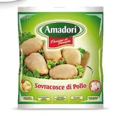 Sovracosce di pollo surgelate 3 Kg ( 3 x 1,000 Kg)