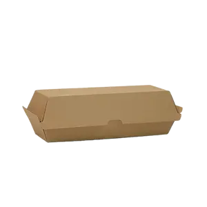 Hamburger box 21 x 7 x 7,5 cm avana (200 Pz)