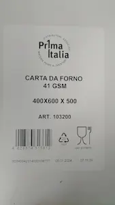 Carta da forno 40x60 Cm - 500 Fogli 10 Kg - 2