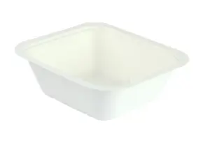 Vaschetta Bagassa Gourmet Bianca (1000 Ml - 600 Pz)
