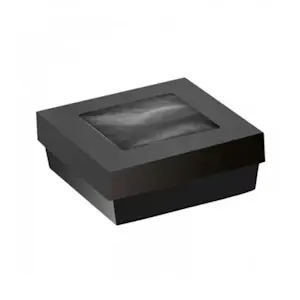 Vaschetta + Coperchio C/F Nera Kray Forno (135 x 135 x 50 mm - 100 Pz)