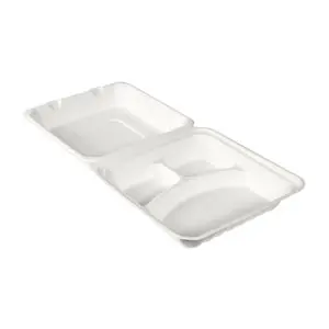 Hamburger Box 3sc Bianca (100 Pz) Bagassa
