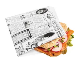 Tasca Antigrasso 16 x 16.5 Cm W/Times (500 Pz)