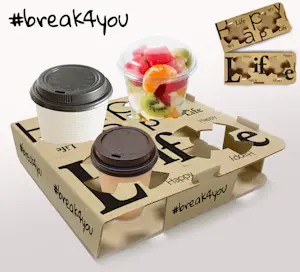 Porta Tazze 2+2 Bicch/Tazze Break4You (100 Pz)