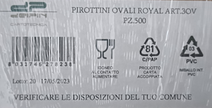 Pirottini ovali Oro 500 Pz - 2