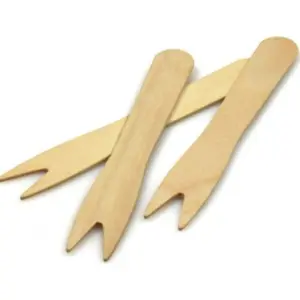 Forchettina chips 9,5 Cm Legno Cerato (100 Pz)