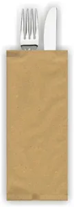 Busta con Tovagliolo 2 veli Carta Paglia (1000 Pz)