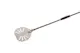 Palettino per pizza forato rinforzato acciaio inox 20x20 - 1